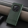 For Honor Magic6 Pro AZNS Magnetic Calf Texture Flip Leather Phone Case(Dark Green)