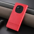 For Honor Magic6 AZNS Magnetic Calf Texture Flip Leather Phone Case(Red)
