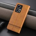 For Honor 90 GT AZNS Magnetic Calf Texture Flip Leather Phone Case(Light Brown)