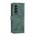 For Samsung Galaxy Z Fold4 5G Dierfeng Dream Line TPU + PU Leather Phone Case(Green)