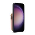For Samsung Galaxy S22 5G Zipper Card Slot Phone Case(Pink)