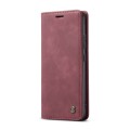 For Xiaomi Redmi 11A / 12C CaseMe 013 Multifunctional Horizontal Flip Leather Phone Case(Wine Red)