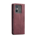 For Xiaomi Redmi 11A / 12C CaseMe 013 Multifunctional Horizontal Flip Leather Phone Case(Wine Red)