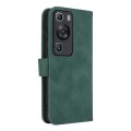 For Huawei P60 / P60 Pro Skin Feel Magnetic Flip Leather Phone Case(Green)