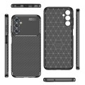 For Samsung Galaxy M14 Carbon Fiber Texture Shockproof TPU Phone Case(Black)