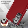 For Samsung Galaxy S23+ 5G Life Waterproof Rugged Phone Case(Red + Black)