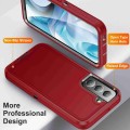 For Samsung Galaxy S22 5G Life Waterproof Rugged Phone Case(Red + Black)