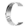For Honor Watch GS 3i 22mm Three Bead Stainless Steel Metal Watch Band(Silver)