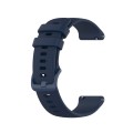 For Honor Watch GS 3i 22mm Small Plaid Texture Silicone Watch Band(Navy Blue)