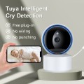 YT50 3MP Smart WIFI PTZ Camera Baby Monitor, Plug:EU Plug