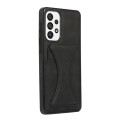 For Samsung Galaxy A33 5G Ultra-thin Shockproof Phone Protective Case with Holder(Black)