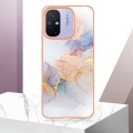 For Xiaomi Redmi 12C/11A 4G Global Electroplating IMD TPU Phone Case(White Marble)