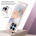 For Honor X8a Electroplating IMD TPU Phone Case(White Marble)