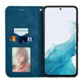 For Samsung Galaxy A54 5G Retro Skin Feel Magnetic Leather Phone Case(Blue)