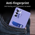 For Samsung Galaxy S23 5G Pure Color Invisible Lens Holder Phone Case(Purple)