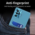For Samsung Galaxy S23 5G Pure Color Invisible Lens Holder Phone Case(Lake Blue)