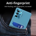 For Samsung Galaxy Note20 Pure Color Invisible Lens Holder Phone Case(Lake Blue)
