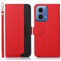 For Motorola Moto G34 KHAZNEH Litchi Texture Leather RFID Phone Case(Red)