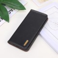 For Motorola Moto G04 / G24 KHAZNEH Nappa Top Layer Cowhide Leather Phone Case(Black)