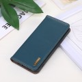 For Motorola Moto G04 / G24 KHAZNEH Nappa Top Layer Cowhide Leather Phone Case(Green)