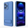 For Xiaomi Redmi Note 12 Pro+ Global Wavy Texture TPU Phone Case with Lens Film(Blue)