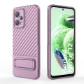 For Xiaomi Redmi Note 12 5G Global Wavy Texture TPU Phone Case with Lens Film(Purple)
