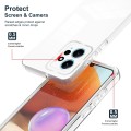 For Xiaomi Redmi Note 12 4G Global 3 in 1 Clear TPU Color PC Frame Phone Case(White)