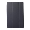 For Samsung Galaxy Tab A7 Lite Solid Color 3-folding Leather Tablet Case(Dark Blue)