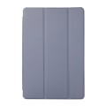 For Samsung Galaxy Tab S6 Lite/Tab S6 Lite 2022 Solid Color 3-folding Leather Tablet Case(Lavender G