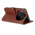 For Honor Magic5 Pro AZNS Sheepskin Texture Flip Leather Phone Case(Brown)