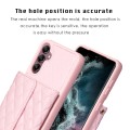 For Samsung Galaxy A14 4G / 5G Horizontal Wallet Rhombic Leather Phone Case(Pink)