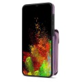For Samsung Galaxy A13 5G / 4G Zipper Hardware Card Wallet Phone Case(Purple)