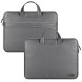 Waterproof PU Laptop Bag Inner Bag, Size:15 inch(Grey)