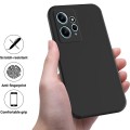 For Xiaomi Redmi Note 12 4G Global Pure Color Liquid Silicone Shockproof Phone Case(Black)