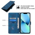 For Nokia G22 Skin-feel Embossed Leather Phone Case(Blue)