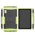 For Lenovo Tab M9 Tire Texture TPU + PC Tablet Case with Holder(Green)