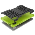 For Lenovo Tab M9 Tire Texture TPU + PC Tablet Case with Holder(Green)