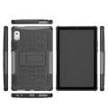 For Lenovo Tab M9 Tire Texture TPU + PC Tablet Case with Holder(Black)