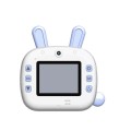 JJR/C V20 2.4 inch HD Screen Kids Instant Camera WiFi Printing Camera, Style:Rabbit(Blue)