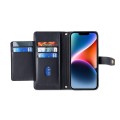 For OPPO Find X6 Pro 5G Sheep Texture Cross-body Zipper Wallet Leather Phone Case(Black)