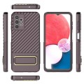 For Samsung Galaxy A13 4G Wavy Textured Phone Case (Brown)