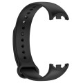 For Xiaomi Mi Band 8 Solid Color Silicone Plug Replacement Watch Band(Black)