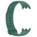 For Xiaomi Mi Band 8 Solid Color Silicone Plug Replacement Watch Band(Green)