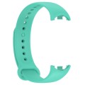 For Xiaomi Mi Band 8 Solid Color Silicone Plug Replacement Watch Band(Teal)