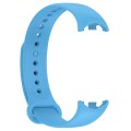 For Xiaomi Mi Band 8 Solid Color Silicone Plug Replacement Watch Band(Sky Blue)