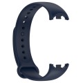 For Xiaomi Mi Band 8 Solid Color Silicone Plug Replacement Watch Band(Midnight Blue)
