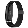 For Xiaomi Mi Band 8 Milanese Metal Watch Band(Black)