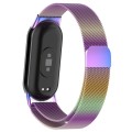 For Xiaomi Mi Band 8 Milanese Metal Watch Band(Colorful)
