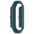 For Xiaomi Mi Band 8 PC + Tempered Glass Integrated Protective Watch Case(Pine Green)