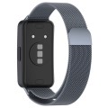 For Huawei Band 8 Milanese Metal Watch Band(Space Grey)